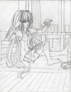 Hatsune Miku Rough Draft resize