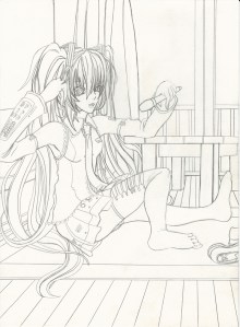 Hatsune Miku Uncolored resize ii