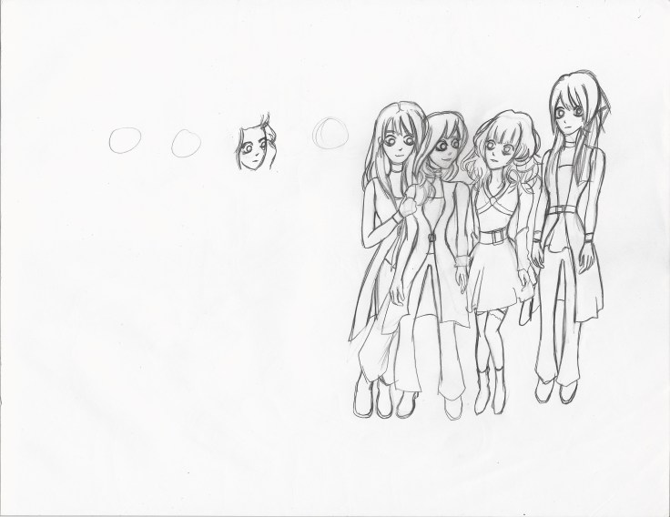 Morning Musume Tim Burton Style Rough