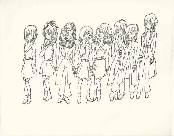 Morning Musume Tim Burton Style I resize
