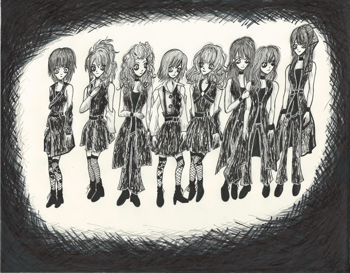Morning Musume Tim Burton Style II resize