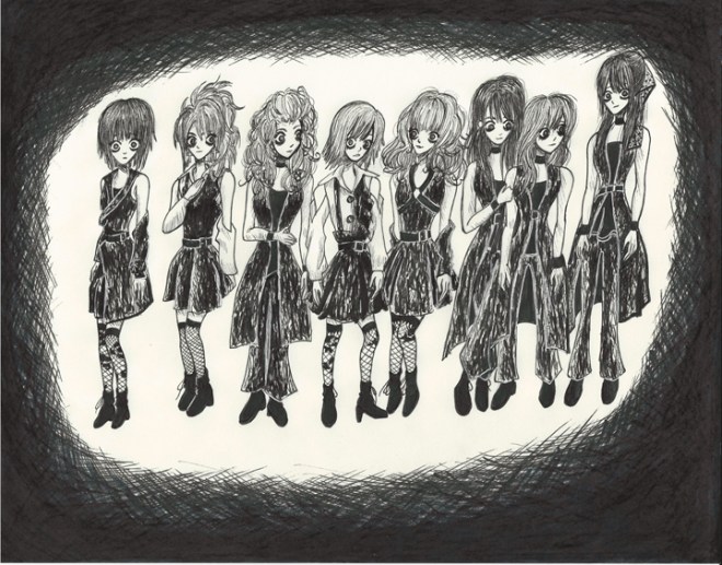 Morning Musume Tim Burton Style III resize