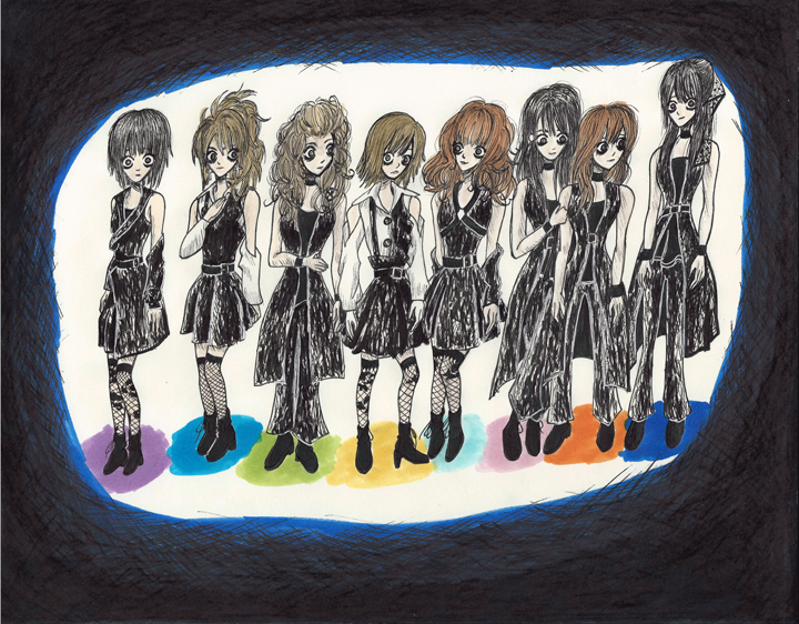 Morning Musume Tim Burton Style IV resize