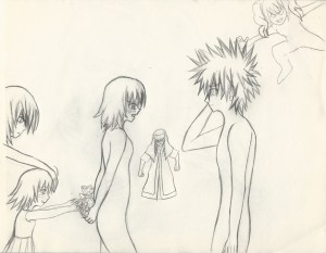 Misaka and Touma rough I resize