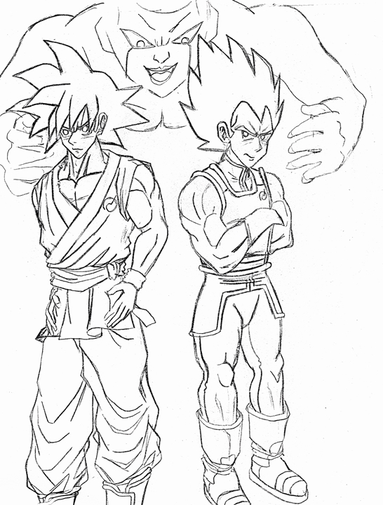 Goku Vegeta rough draft resize